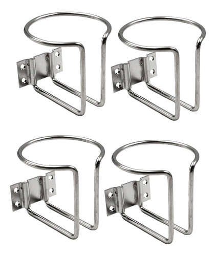 Soporte Para Bebidas, 4 Unidades, De Acero Inoxidable, Con F