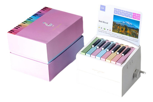 Calendario De Piano, Calendario De Escritorio, Vistoso