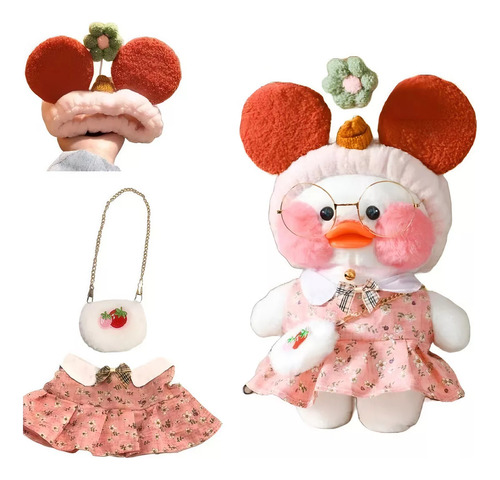 Peluche Kawaii Duckling Con Accesorios De Ropa