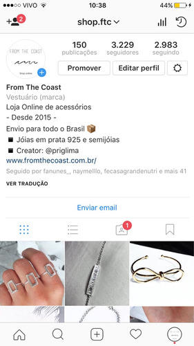 Colar Inicial Em Ródio Branco