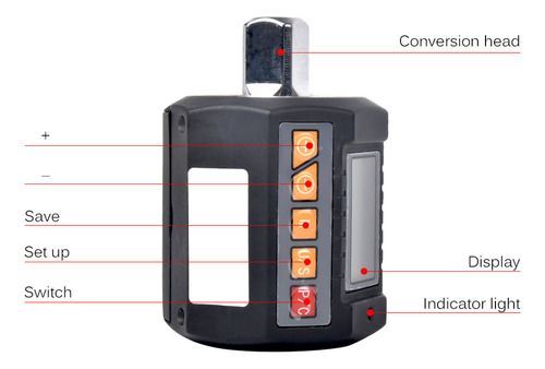 Adaptador De Torque Digital Medidor De Torque Eletrônico Com
