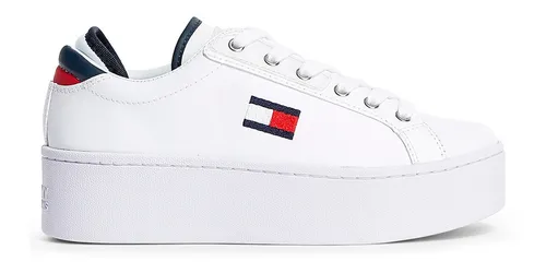 Cayo Limpiar el piso mezcla Tenis Con Plataforma Sneaker Mujer Tommy Hilfiger En0en00718