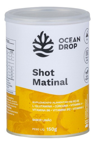 Suplemento Shot Matinal Ocean Drop Sabor Limão 150g 