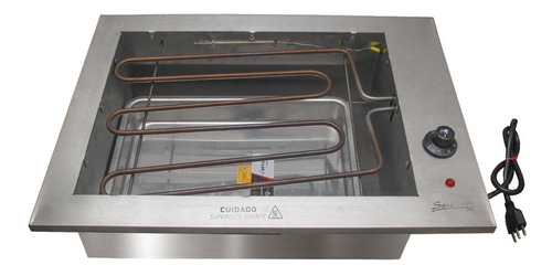 Churrasqueira Elétrica Inox De Embutir Com Grelhas Uruguaias