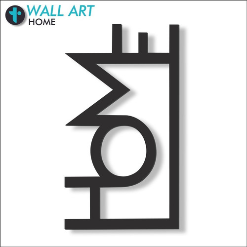 Imagen 1 de 4 de Cuadro Decorativo En Madera Calada Home Mural 