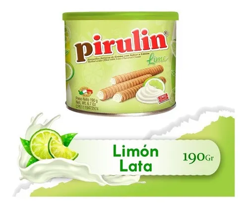 Pirulin Lime Lata /envase 190g