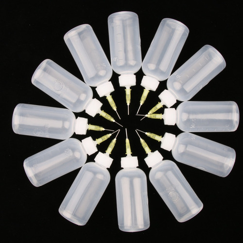 Imagen 2 de 9 de 14pcs 250ml Blanco Claro Plástico Pegamesuministros De