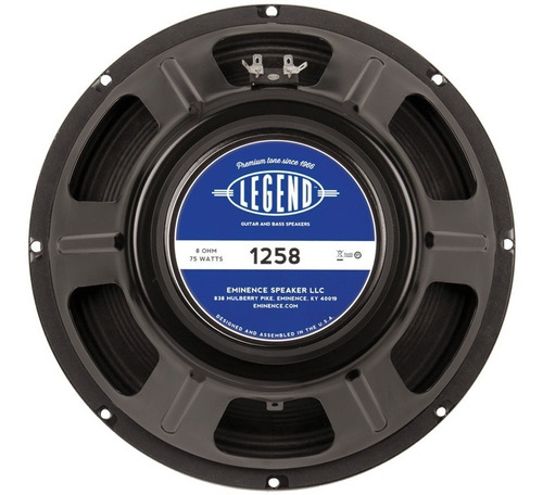 Parlante Eminence Legend 1258 75watts Equipos De Guitarra