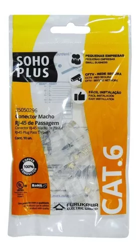 Manguito transparente para conector RJ45 Cat.6 4,7 a 6 mm Ref: 1003010B