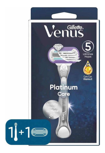 Máquina De Afeitar Gillette Venus Platinum Care Mango Y Cart