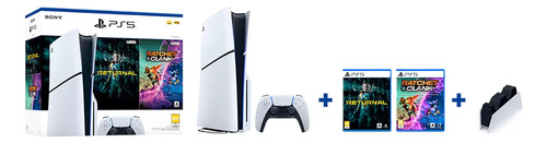 Playstation 5 Bundle, 2 Juegos Standard Charging Station Msi