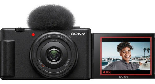 Câmera De Vlogging Sony Zv-1f - Com Nf-e Cor Preto