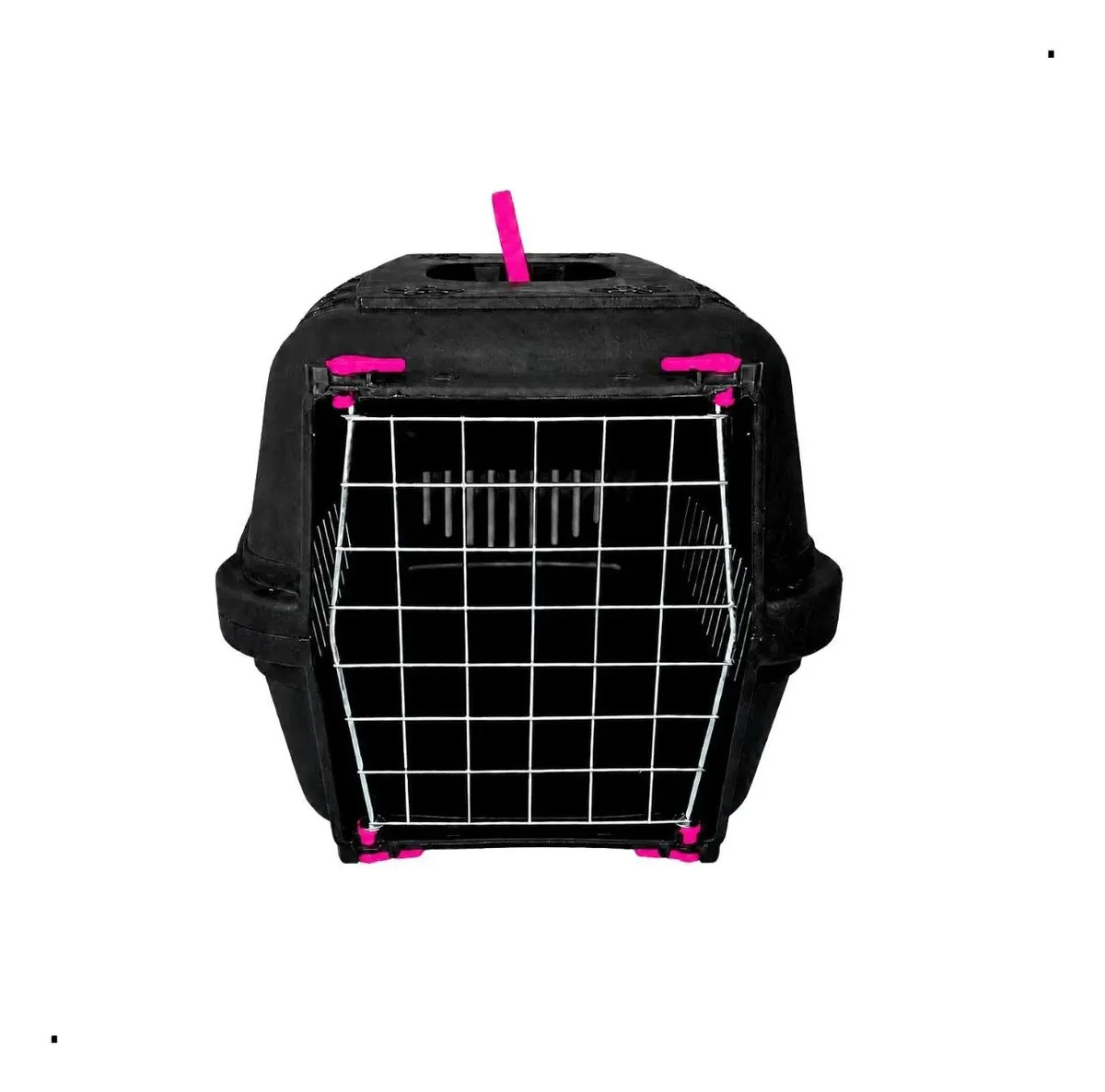 Caixa Transporte Durapets Porta Plast Cães E Gatos No1 Cor Pink