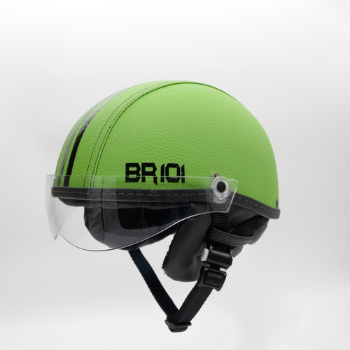 Capacete Coquinho Scooter Elétrica Bike Verde Neon Viseira