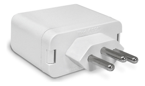 Plug Tomada Protetor Elétrico Dps 3 Pinos 10a Qpp03b Branco
