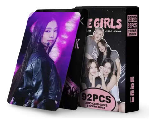 Set 60 Lomo Card Blackpink + 32 Stickers The Girls K-pop