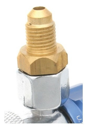 Imagen 2 de 6 de Cople Adaptador Automotriz Azul Baja Presion Clima Gas R134