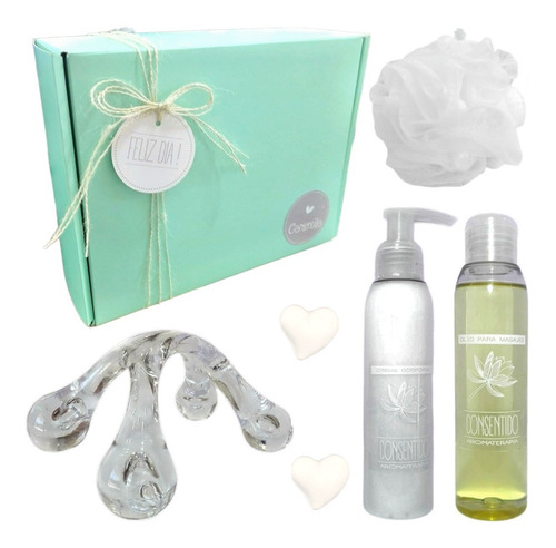 Box Aceite Masajes Crema Caja Regalo Mujer Set Aroma Kit N67