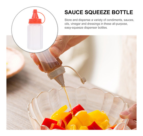 Botellas Pequeñas Para Exprimir Condimentos, Salsa Y Ketchup