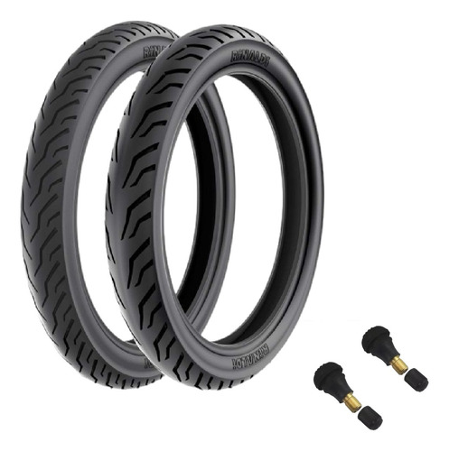 Par Pneus 100/80-14+120/70-14 Ss48 Rinaldi Nova Pcx + Bicos