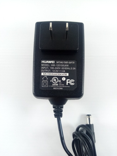 Adaptador Huawei 12v - 1a Modem Router, 12 Voltios 1 Amperio