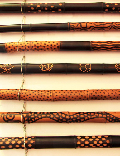 Imagen 7 de 8 de Didgeridoo De Bambú - Yidaki - Nektar - Flameado - Texturado