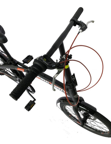 Imagen 4 de 5 de Bici Plegable Fire Bird Curve Freno A Disco Rodado 20