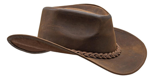 Sombrero De Vaquero De Piel De Grano Para Hombres Y Mujeres