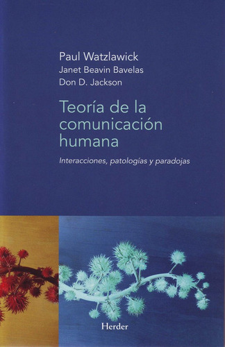 Libro Teoria De La Comunicacion Humana