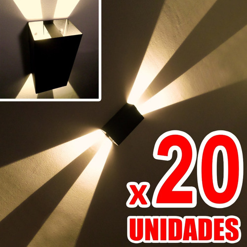 Aplique Pared Bidireccional Efecto Rayo Equis X - Pack X20un