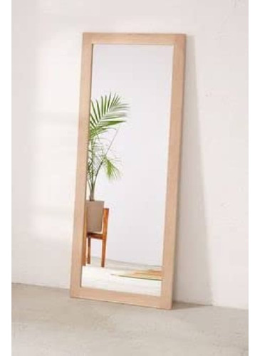 Espejo Cuerpo Entero Marco Madera Nordico Escandinavo Rustic Natural Vertical