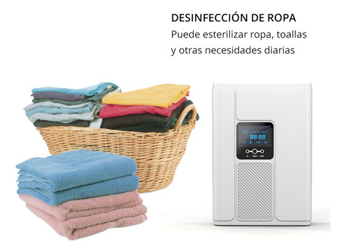 5 En 1 Purificador Generador Ozono Agua Y Aire Desinfectante