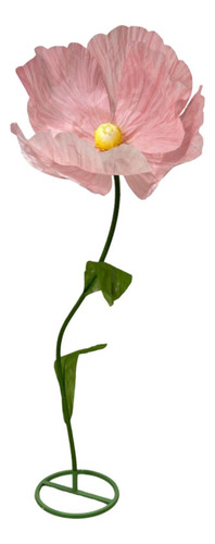 Decoración De Flores De Papel En 3d Altura De Flores Rosa