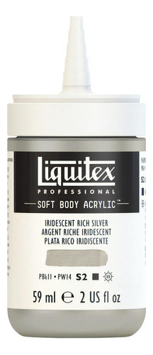 Tinta Acrílica Liquitex Soft Body 59ml Iridescent Rich Silve