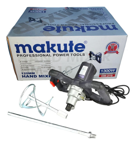 Mezcladora De Pintura Y Pegamento 1300w Makute Hm-210c