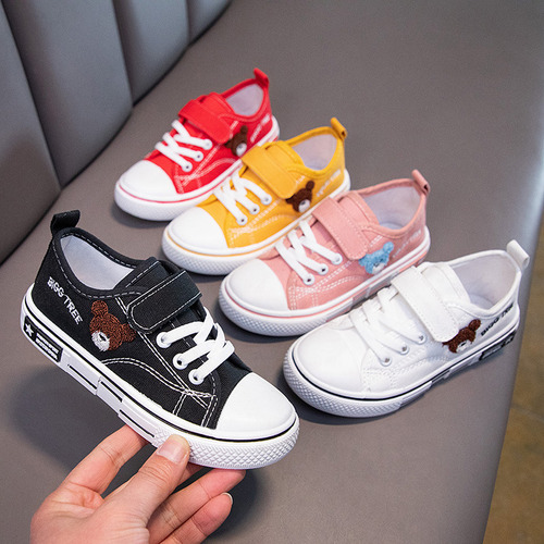 Zapatos De Lona Transpirable Con Dibujos Animados Para Niños