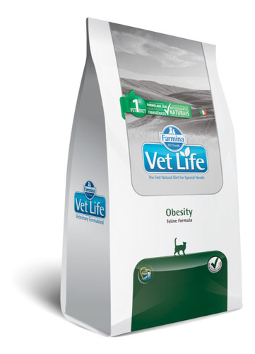 Alimento Para Gato - Vet Life Feline Obesity  2 Kg