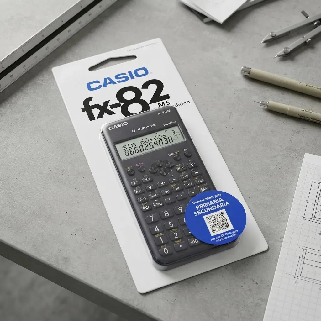 Calculadora Científica Fx 82 Ms Casio Color Negro