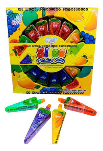 Gelatina Liquida Frutal X 30u Importadas Golosinas,cumpleaño
