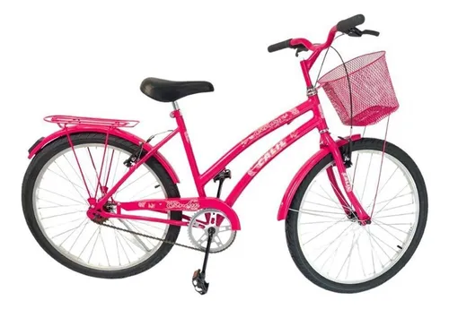 Bicicleta Infantil Calil Cindy Aro 24 Bike Feminina Pink