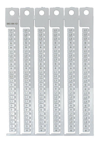 Plancha Numeros Identificador P/ Bornes L1/l2/l3/n/pe Zoloda