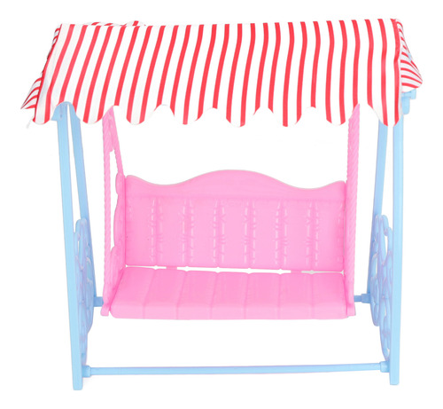 Columpio De Juguete Para Casa De Muñecas, Con Soporte Azul,