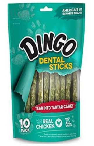 Golosina Masticable Para Perros Dingo Dental Sticks  X 10