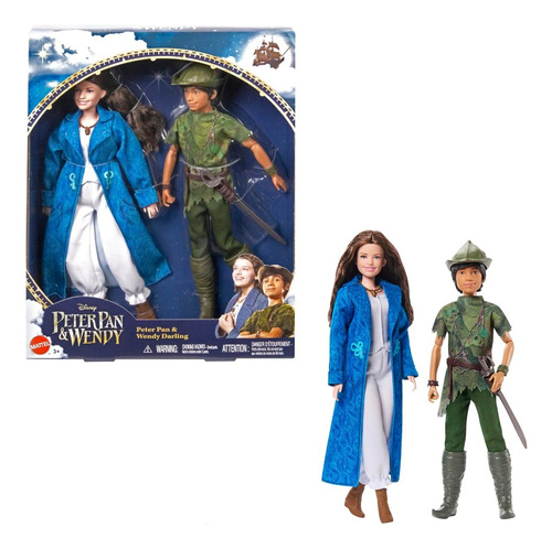 Disney Peter Pan Y Wendy Doll Muñeca Mattel Muñecos Figura 