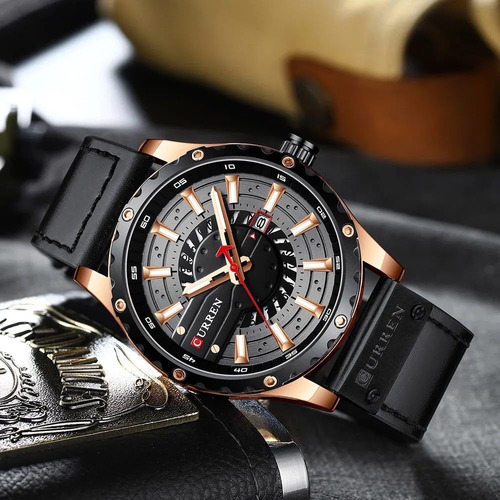 Hermoso Reloj Para Hombre Marca Curren Original Pulso Cuero