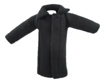 Comprar Abrigo Largo Color Negro Compatible Muñeco Kens De Barbi