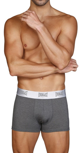 Boxer Ajustado Corto Gris 3 Pzs - Everlast Underwear