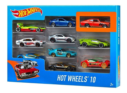 Hot Wheels Pack X10 Autos Surtido Hotwheels Planeta Juguete