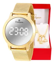 Comprar Relógio Feminino Champion Espelhado Luxo + Pulseira 