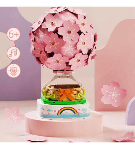 Set De Construcción Sembo Collection Flower Árbol Sakura